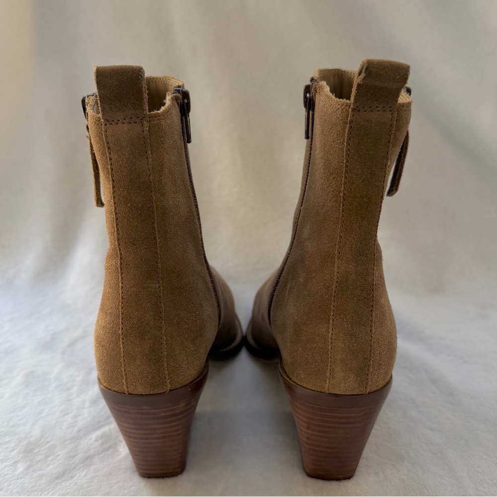 House of Harlow 1960 Revolve Tan Suede Western Booties Size 9.5 - Picture 6 of 16